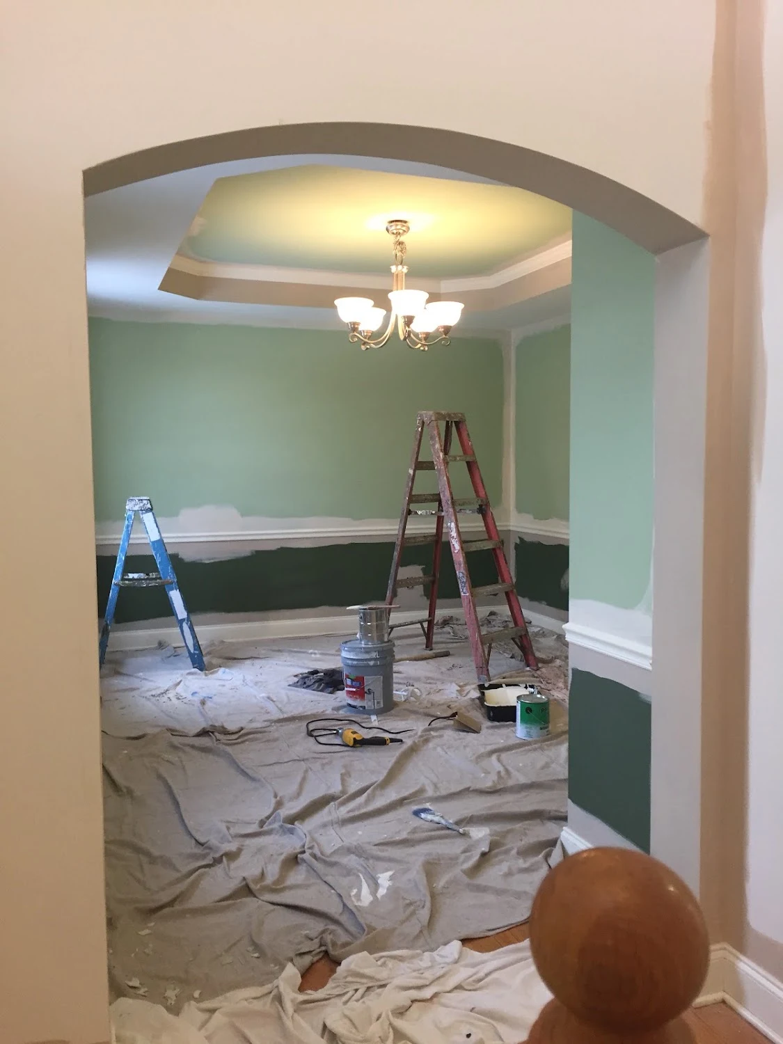 Professional painting work in progress - Cocoa Home Construction Dallas