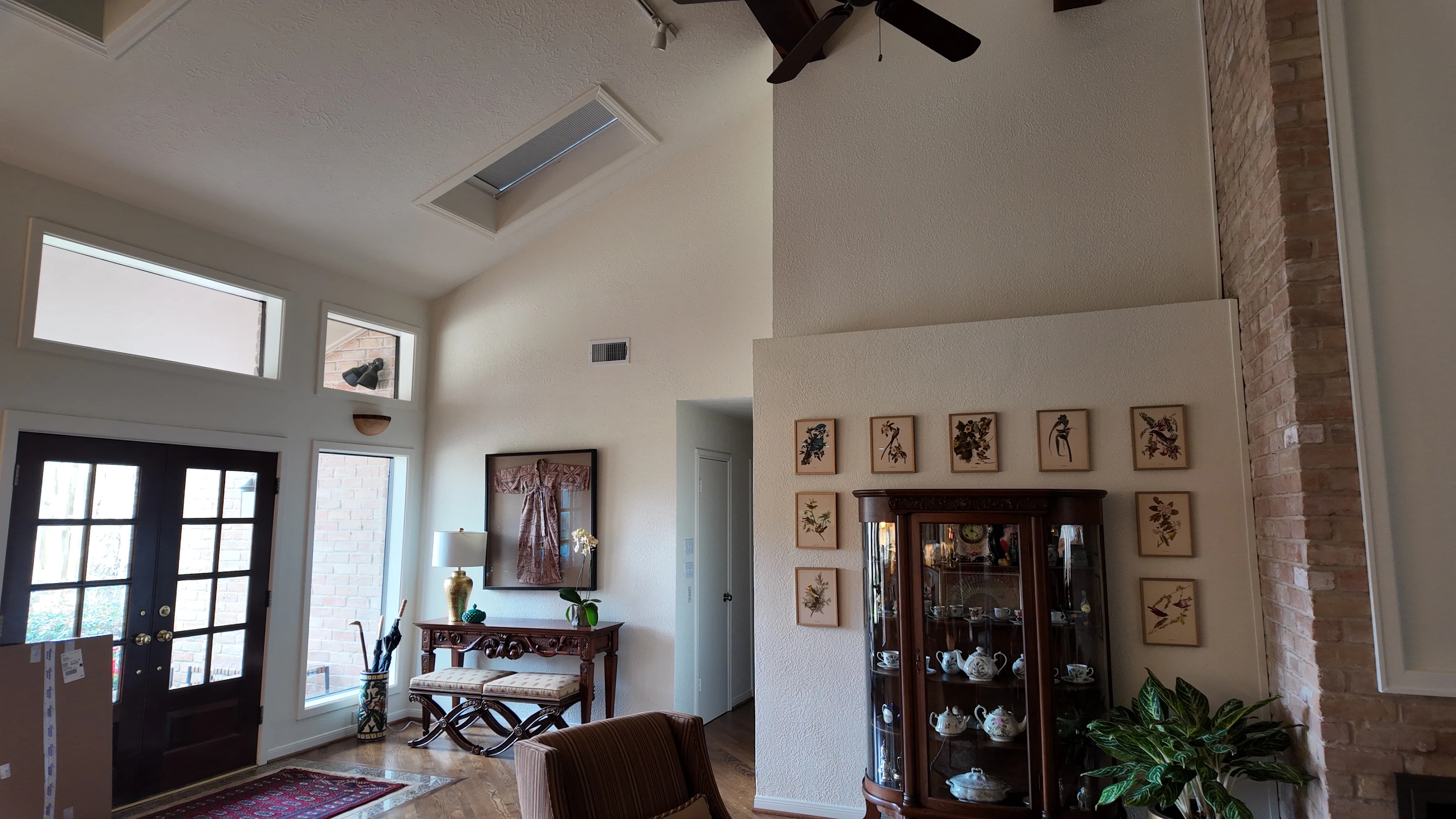 Interior painting with high ceilings and fresh walls